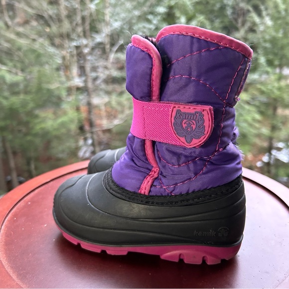 🌨️Kamik Toddler Winter Snow Boots–Size 8 | Purple & Pink | Waterproof & Warm❄️💗 - Picture 3 of 9